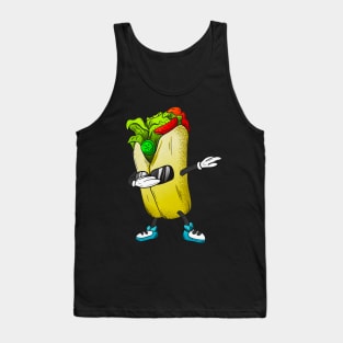 Dabbing Burrito Funny Mexican Food Tank Top